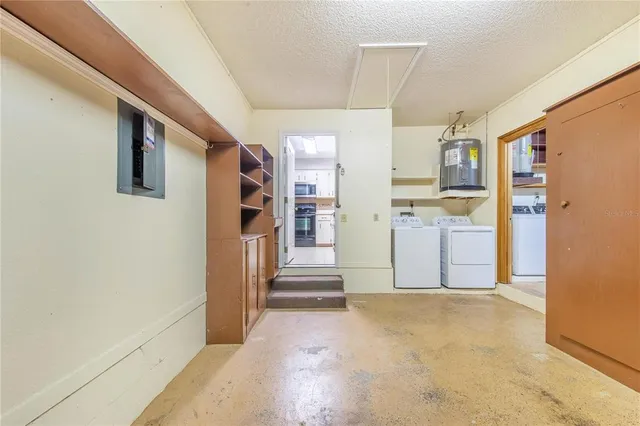 a view of a storage & utility room