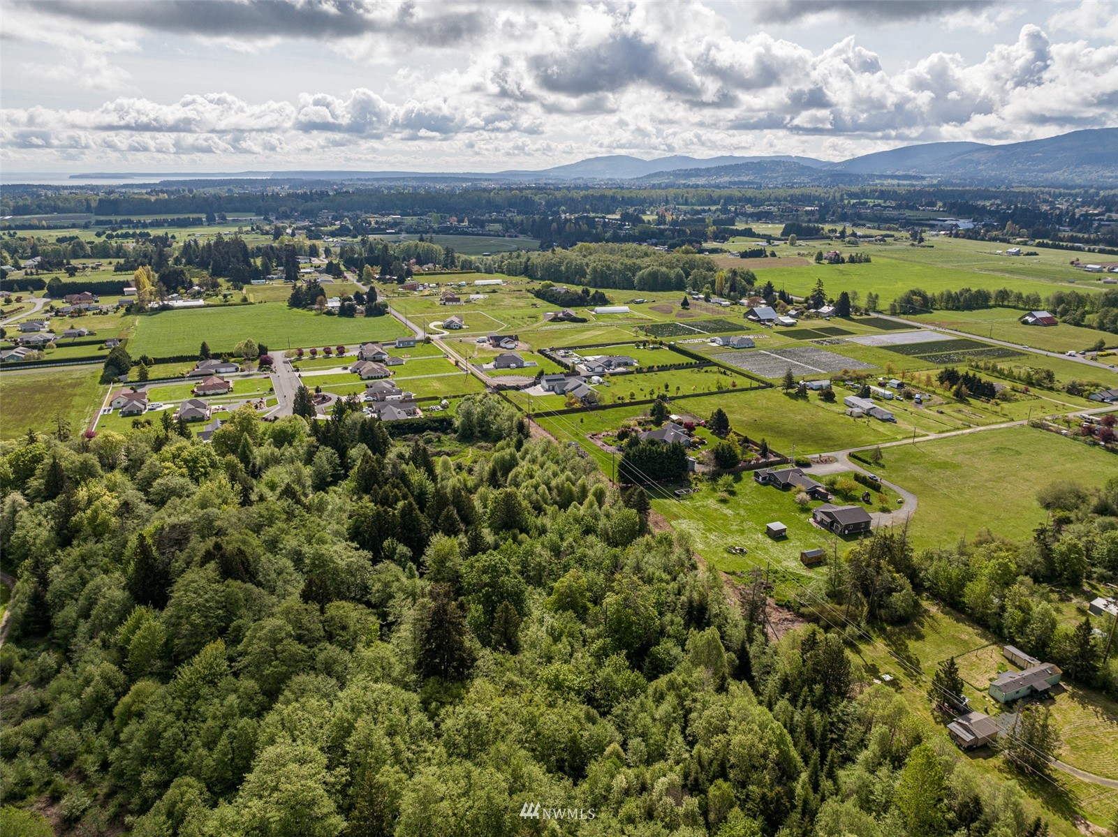 6 Belenski Place Sequim, WA 98382 - Photo 1 of 7 a view of a city with mountains in the background