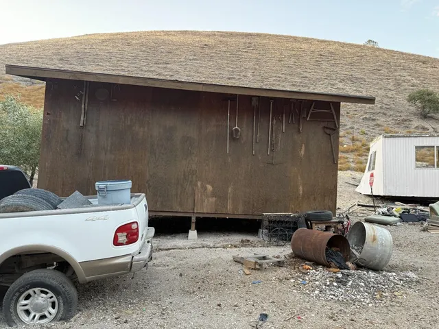 a utility room with a large window