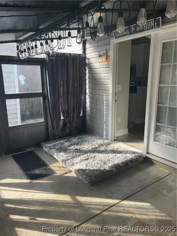 a view of a entryway door of the house