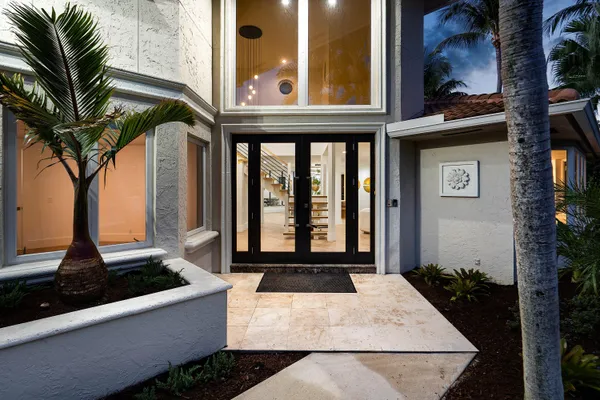 a view of a entryway door of the house