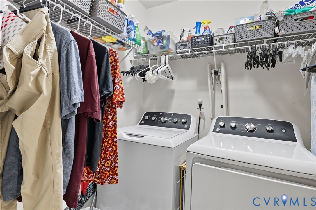 3420 Osborne Road Chester, VA 23831 - Photo 27 of 36 a utility room with dryer and washer