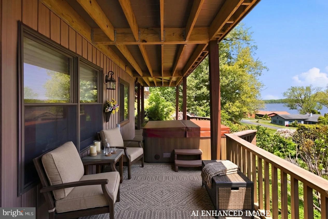 33 Bonney Shore Road Elkton, MD 21921 - Photo 30 of 38 Deck sitting area with HOT TUB