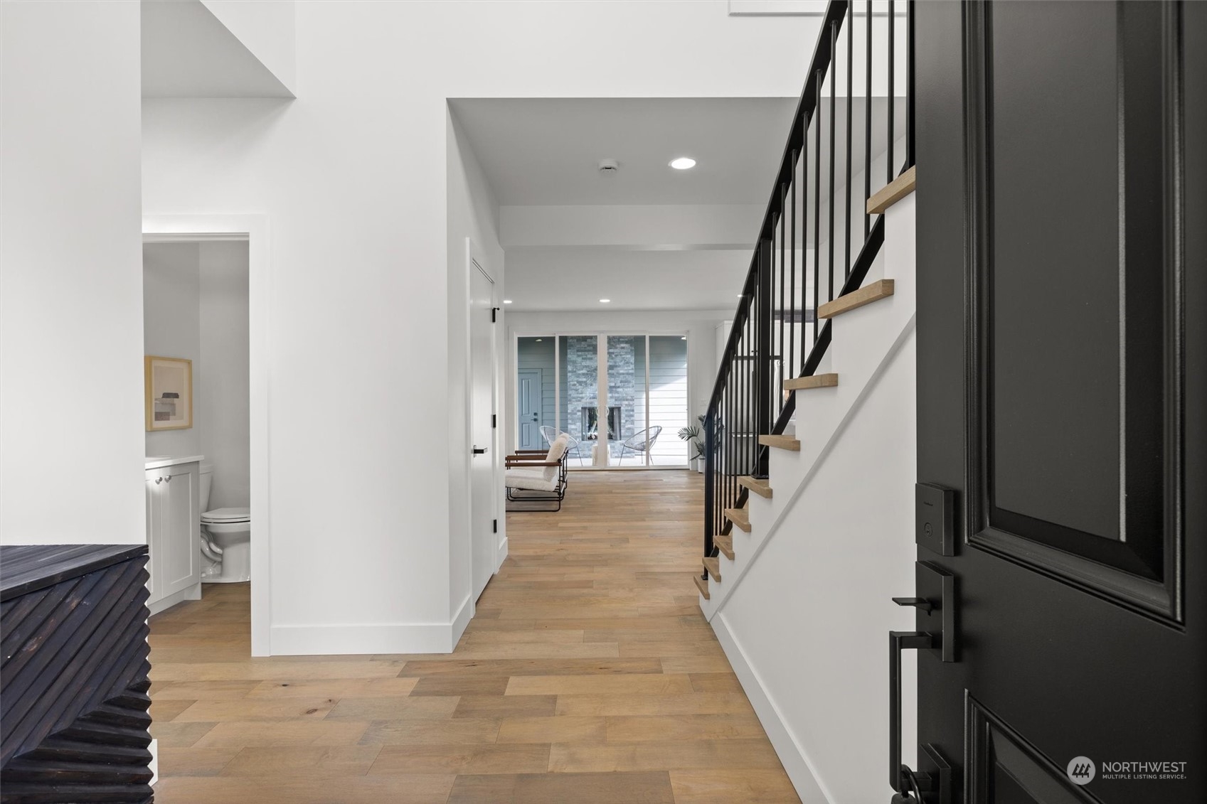 22707 1st Place West Bothell, WA 98021 - Photo 3 of 35 a view of a hallway view with staircase