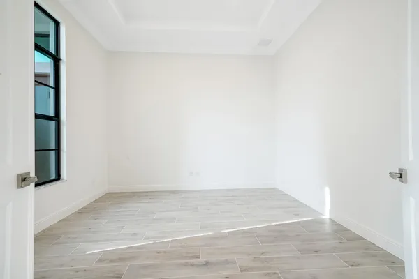 a view of an empty room