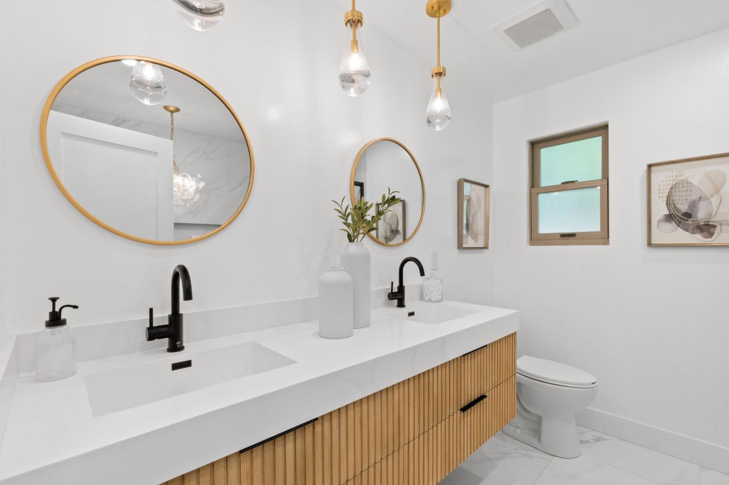 1961 Fordham Way Mountain View, CA 94040 - Photo 21 of 29 a bathroom with a sink and a mirror