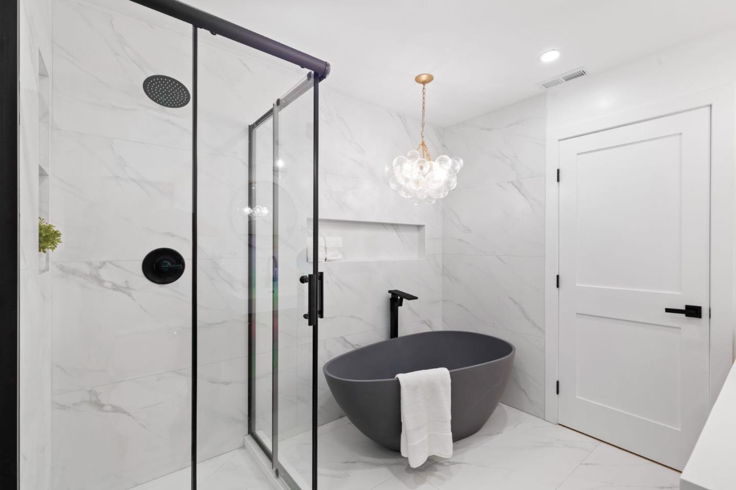 1961 Fordham Way Mountain View, CA 94040 - Photo 22 of 29 a bathroom with a tub and a shower