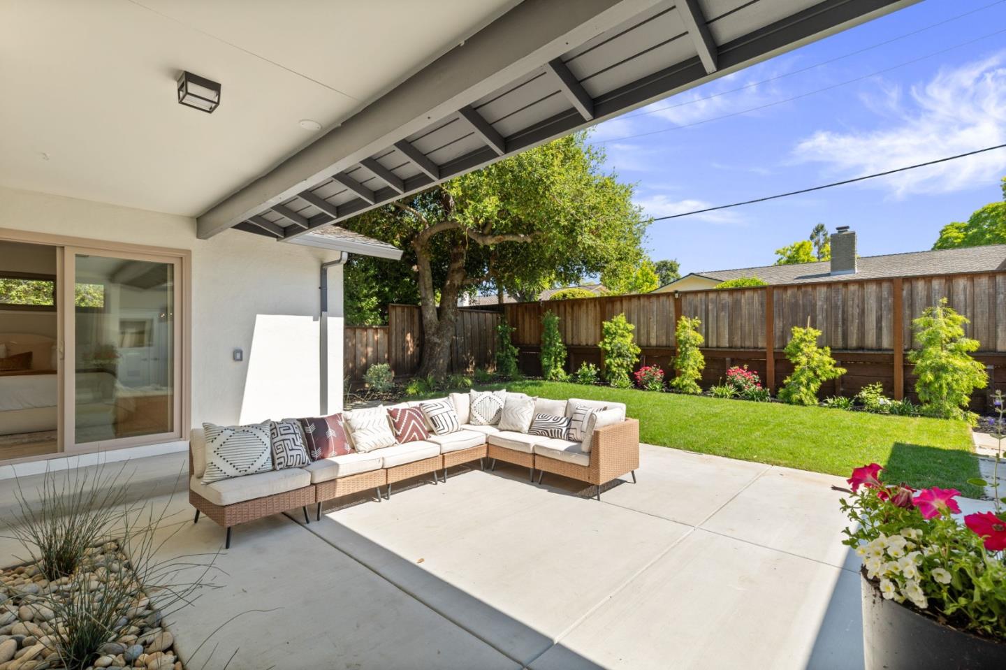 1961 Fordham Way Mountain View, CA 94040 - Photo 26 of 29 a living room with patio furniture and garden