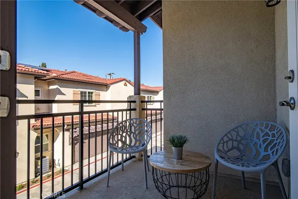 a view of outdoor space with seating