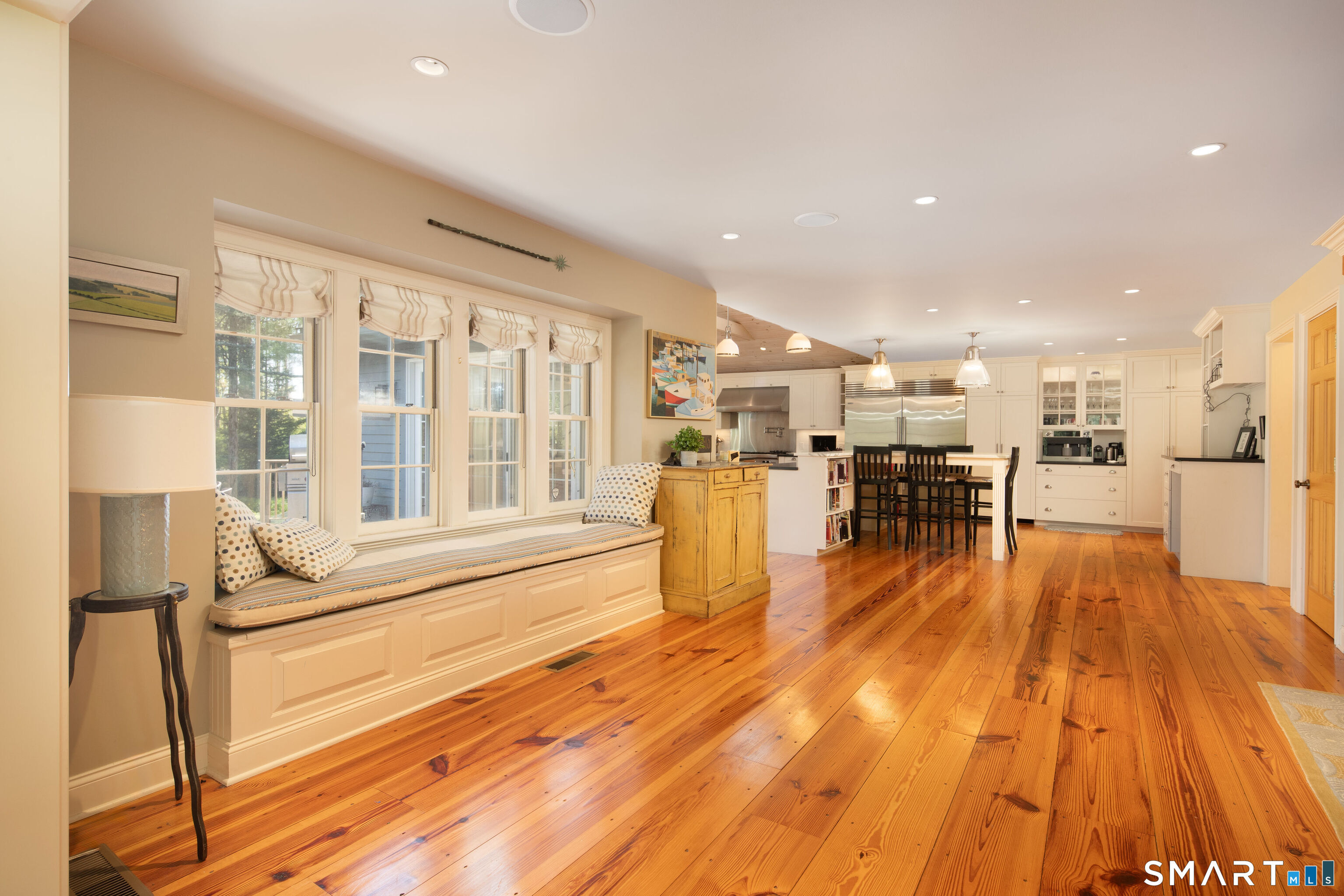 7 Cooper Hill Road Salisbury, CT 06068 - Photo 12 of 36 a view of a kitchen with furniture and wooden floor