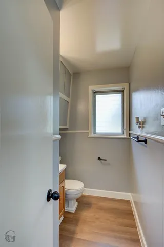 a bathroom with a toilet