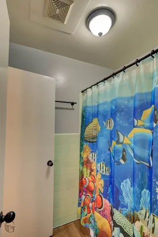 view of a room with shelves