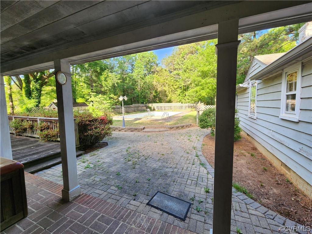 185 Washington Street Boydton, VA 23917 - Photo 40 of 45 a view of a porch with wooden floor