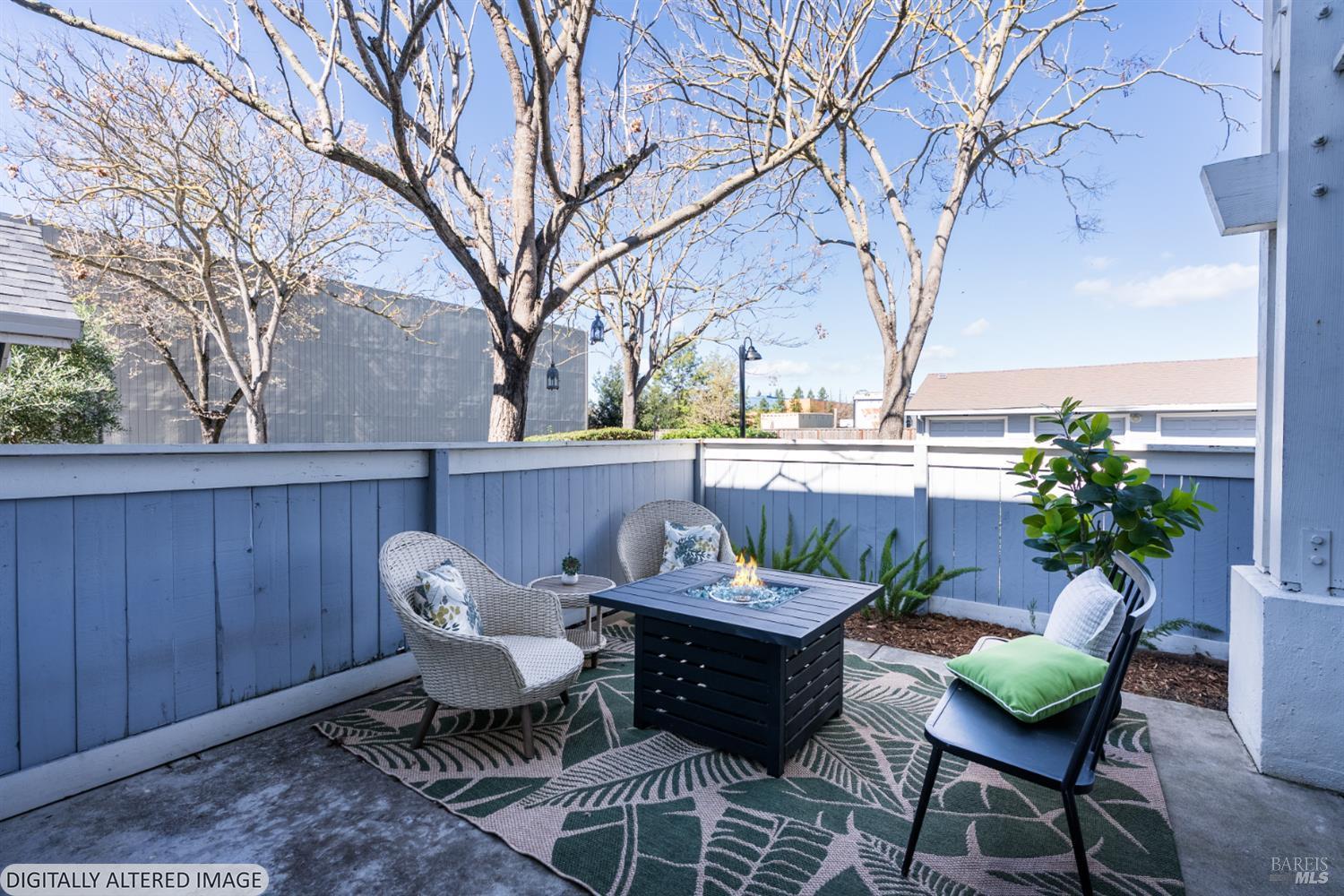 225 Burt Street, Unit 3 Santa Rosa, CA 95404 - Photo 23 of 42 *Virtual Fire in Fire Pit*