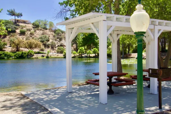 a view of a lake with a lake