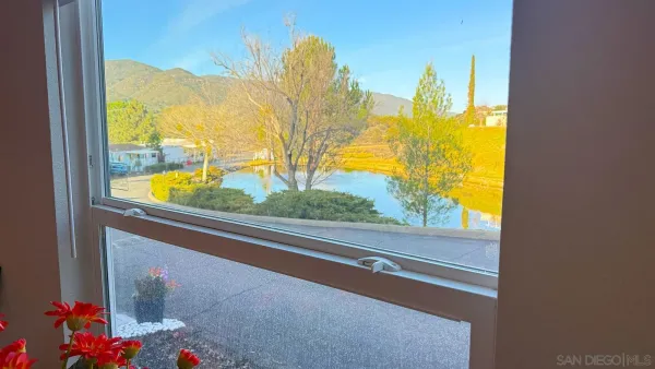 a view of a window in the balcony