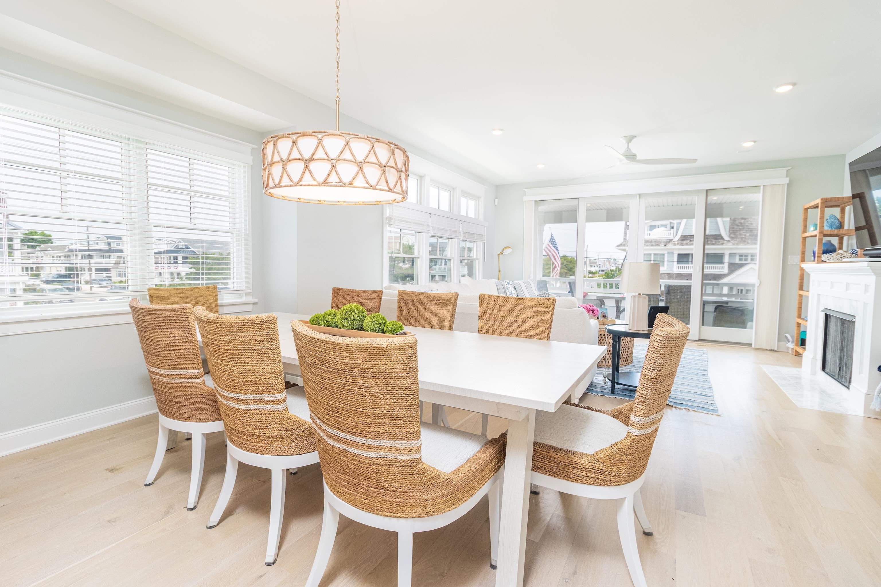 8 East 27th, Unit WEST Avalon, NJ 08202 - Photo 12 of 32 a view of a dining room with furniture window and outside view