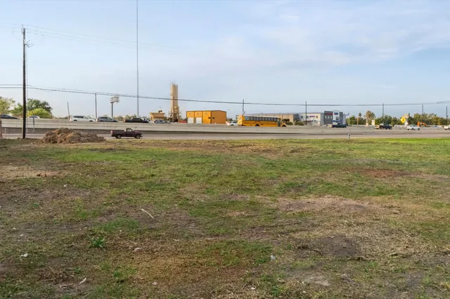 a view of a lake with houses