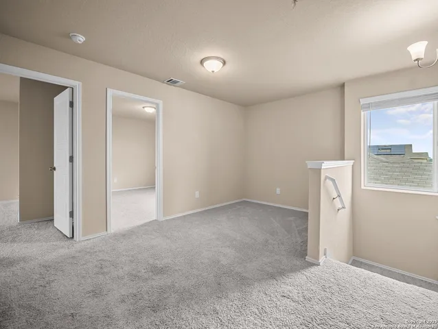 a view of an empty room