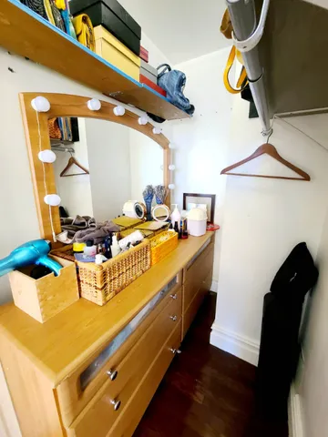 a room with storage and utility