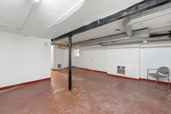 a room with gym equipment