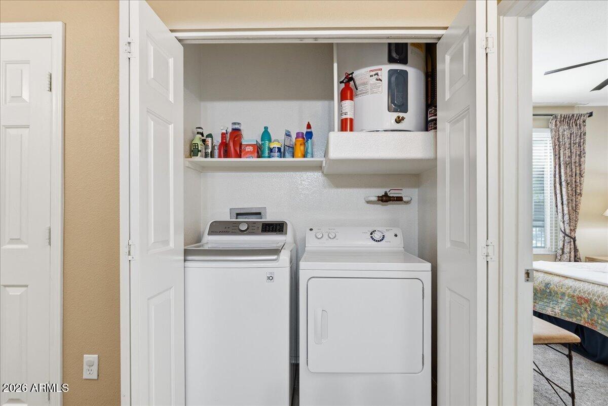 435 West Rio Salado Parkway, Unit 111 Tempe, AZ 85281 - Photo 29 of 44 a view of storage and utility room with washer and dryer