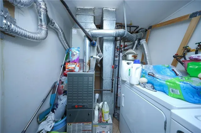 a view of storage and utility room