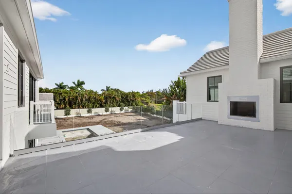 a view of outdoor space deck and living room