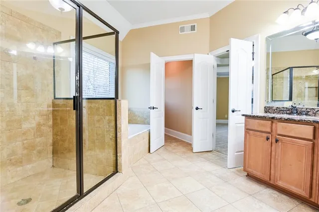 a view of an empty room