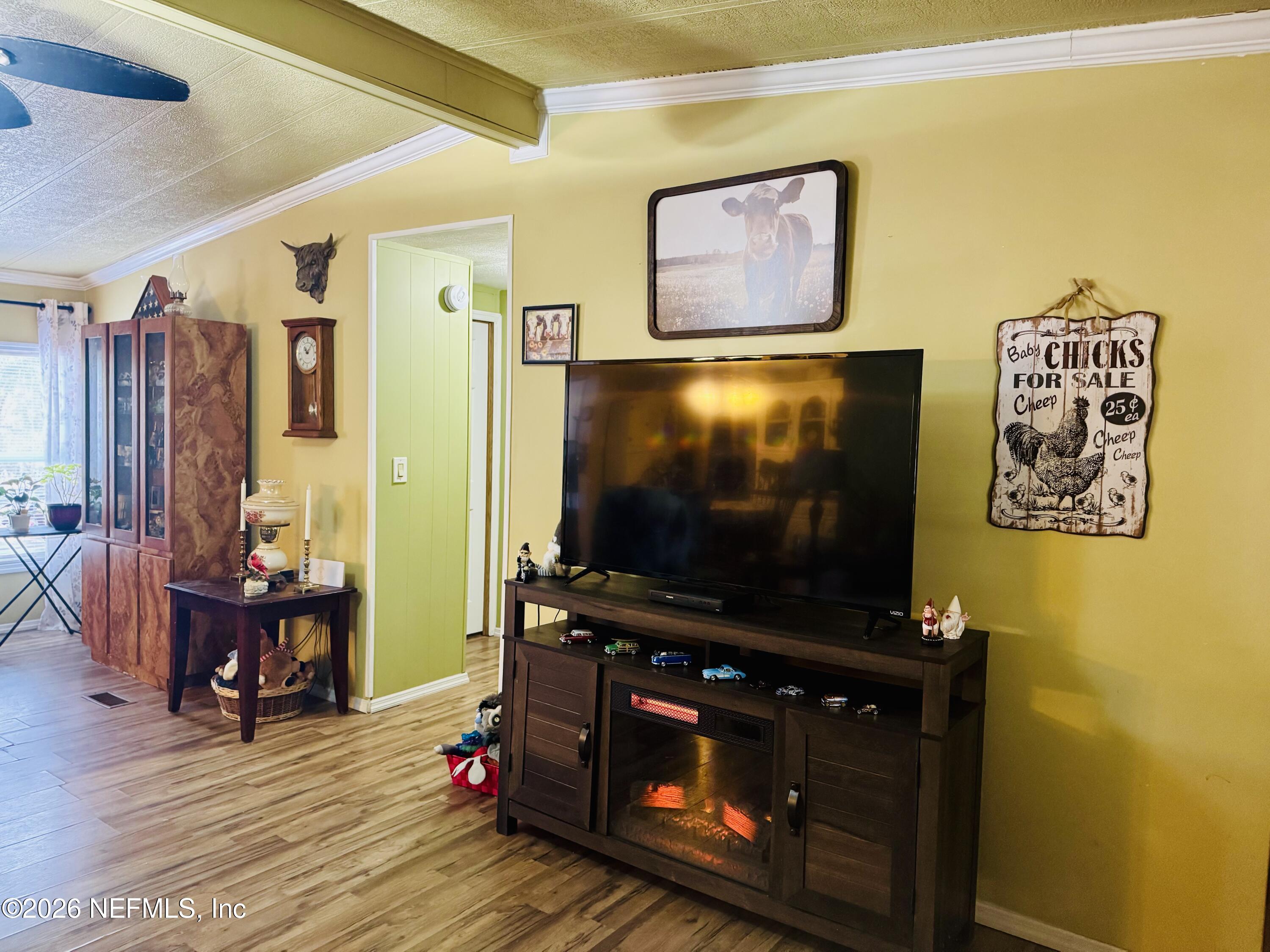 4700 Berry Court Keystone Heights, FL 32656 - Photo 8 of 65 a living room with furniture and a flat screen tv