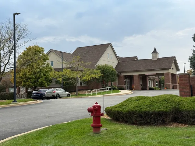 a front view of a house with a garden and plants