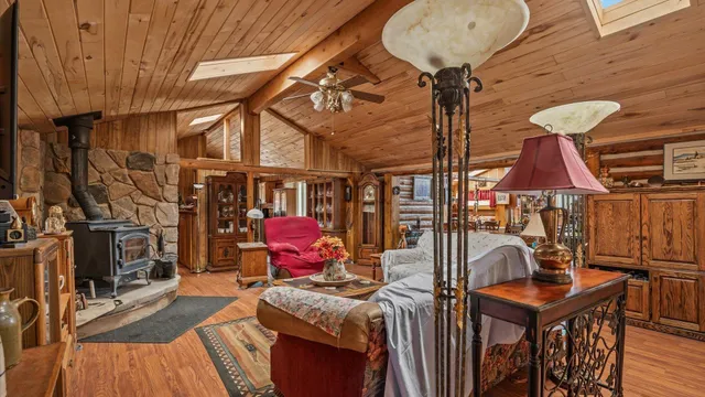 a view of a chairs and table in the patio