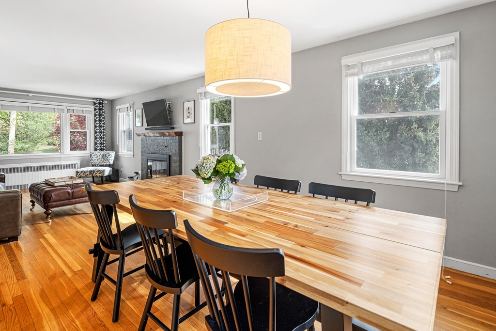 21 Linscott Road Hingham, MA 02043 - Photo 17 of 32 a view of a dining room with furniture and a window