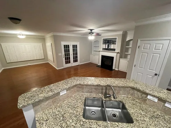 a living room with a couch