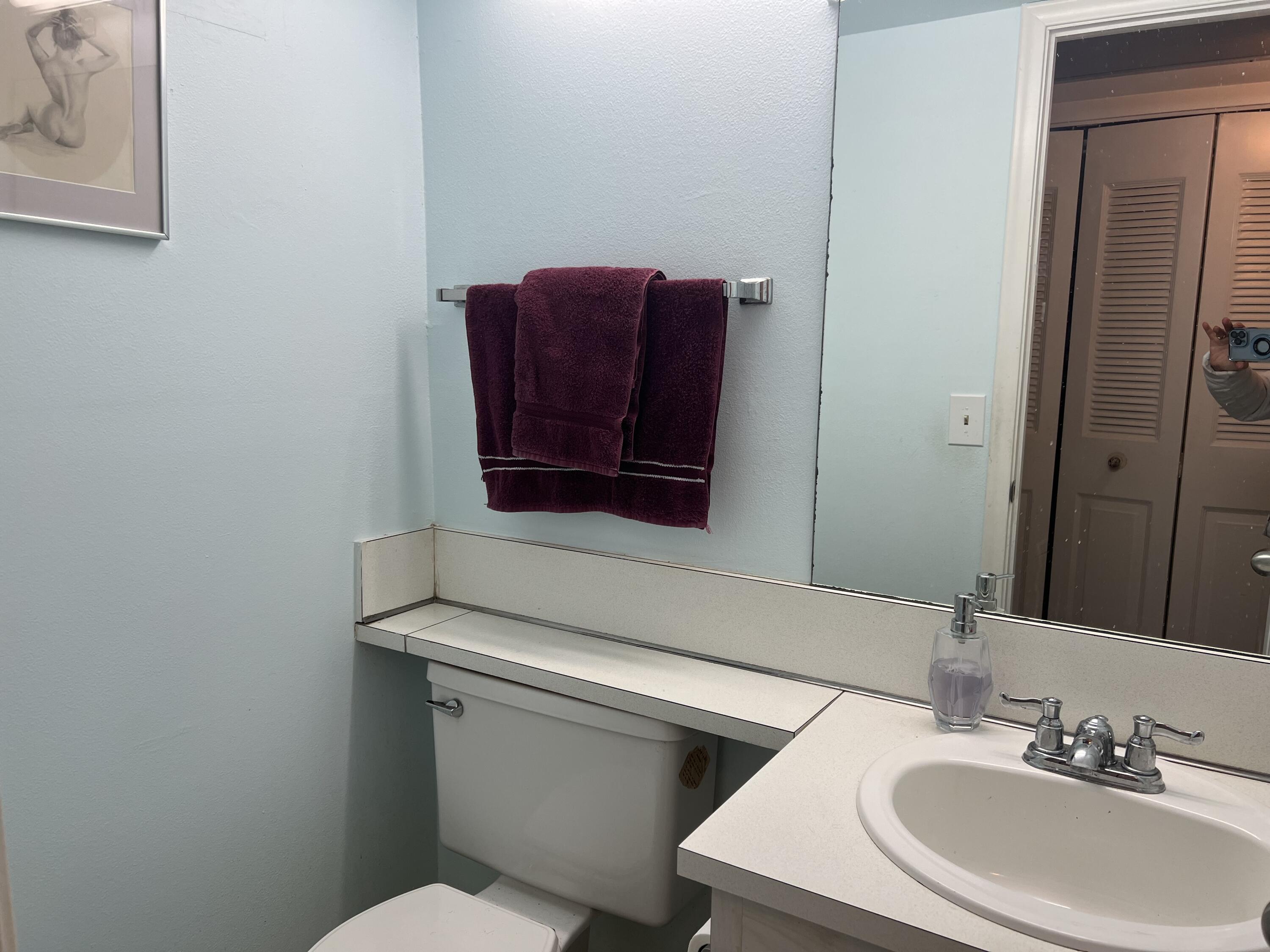 313 Durham Circle Deerfield Beach, FL 33442 - Photo 7 of 9 a bathroom with a sink and a toilet
