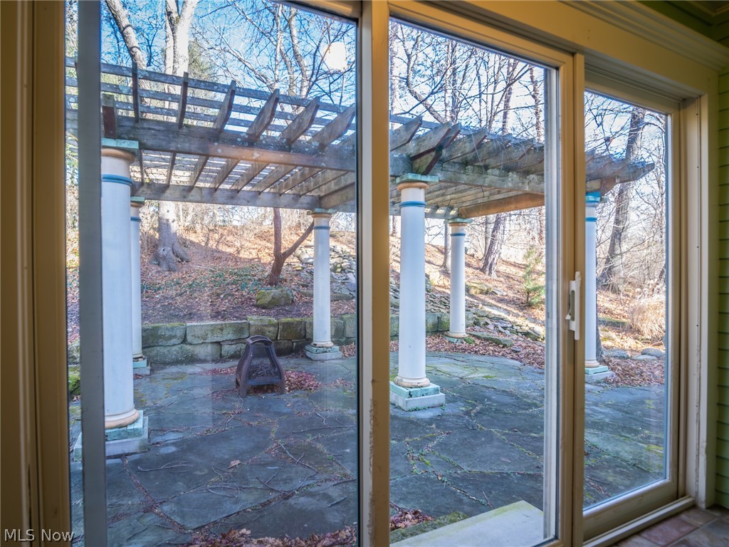 4041 Granger Road Akron, OH 44333 - Photo 12 of 34 Imagine this outdoor entertainment area in the summer. The large Trellis provides shade to enjoy the sight and sounds of a waterfall. The whole area is surrounded by perennials. Your personal Oasis!