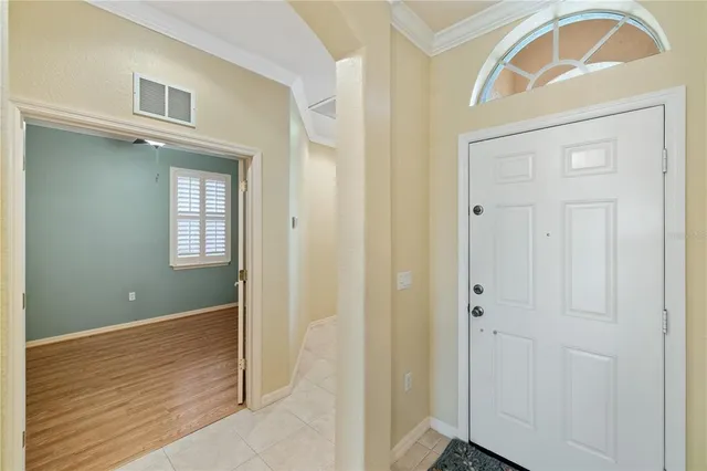 a view of an entryway door