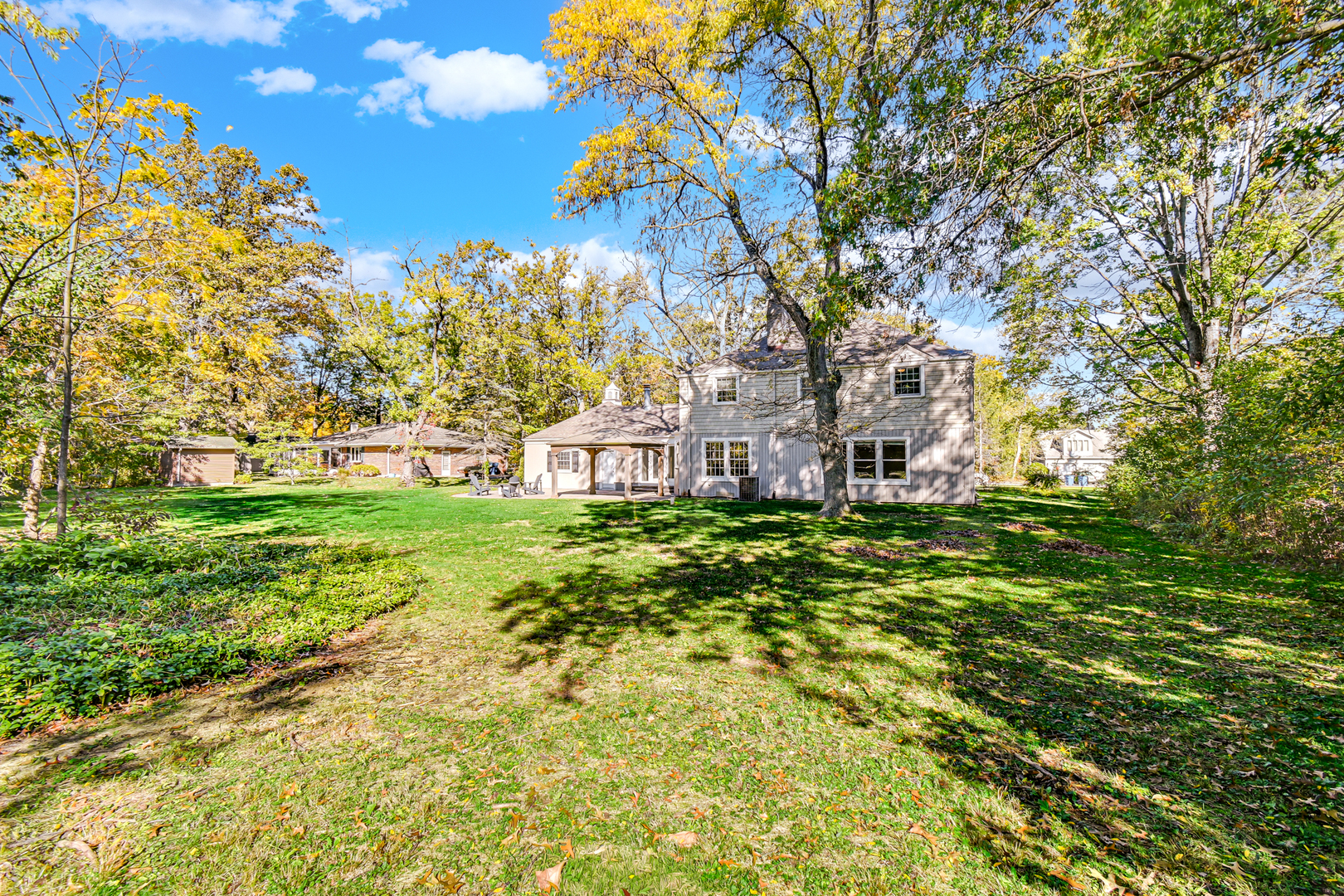 106 Cornwall Drive Crete, IL 60417 - Photo 26 of 29 a view of a big yard with plants and large trees