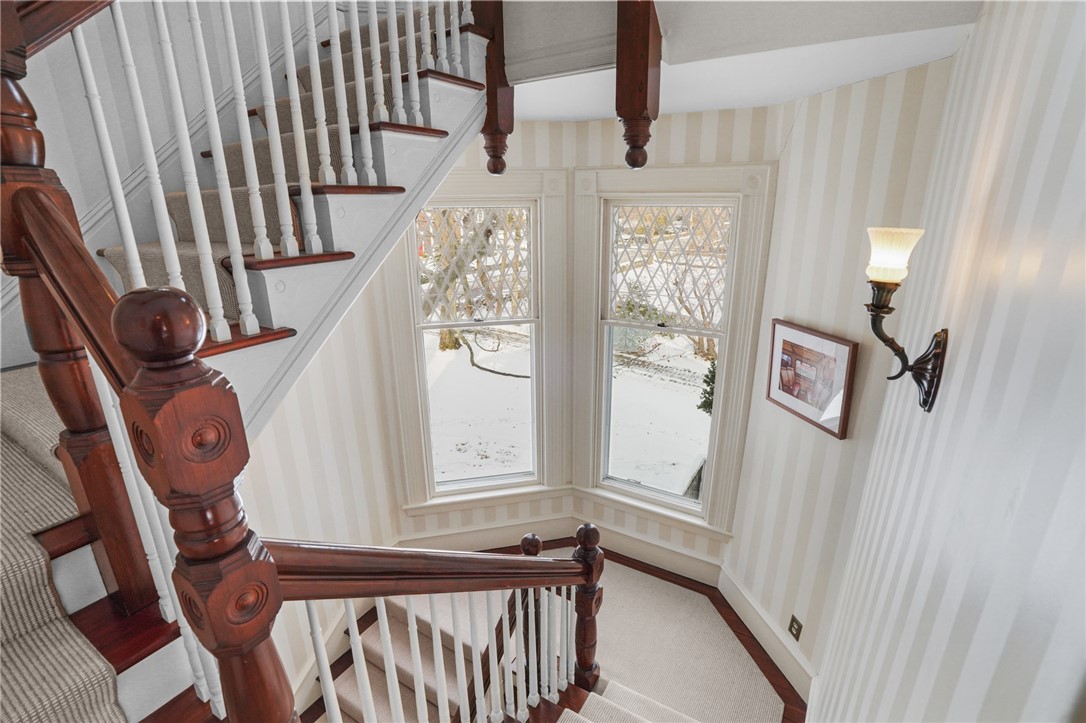 298 Rumstick Road Barrington, RI 02806 - Photo 25 of 43 stairway to third floor with 2 more bedrooms and full bath