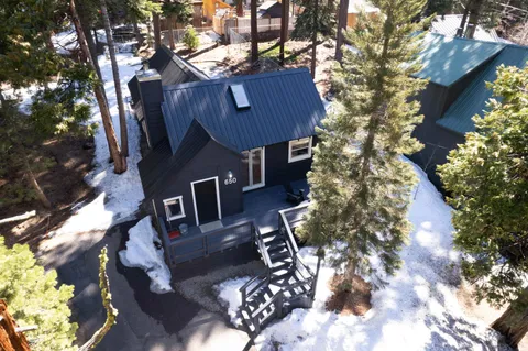 a view of a door and car parked