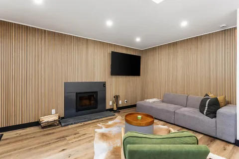 a close view of walk in closet