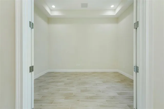 a view of an empty room