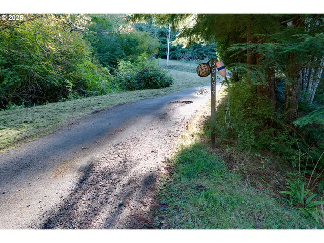 a view of a park with a street view