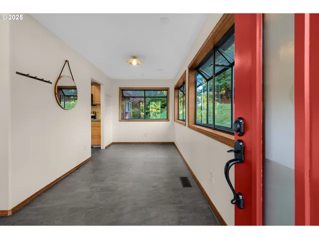 a very nice looking room with a large window