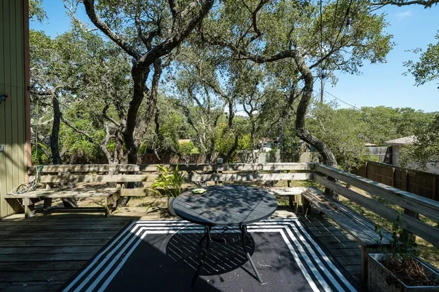 a view of a chairs and table on the terrace