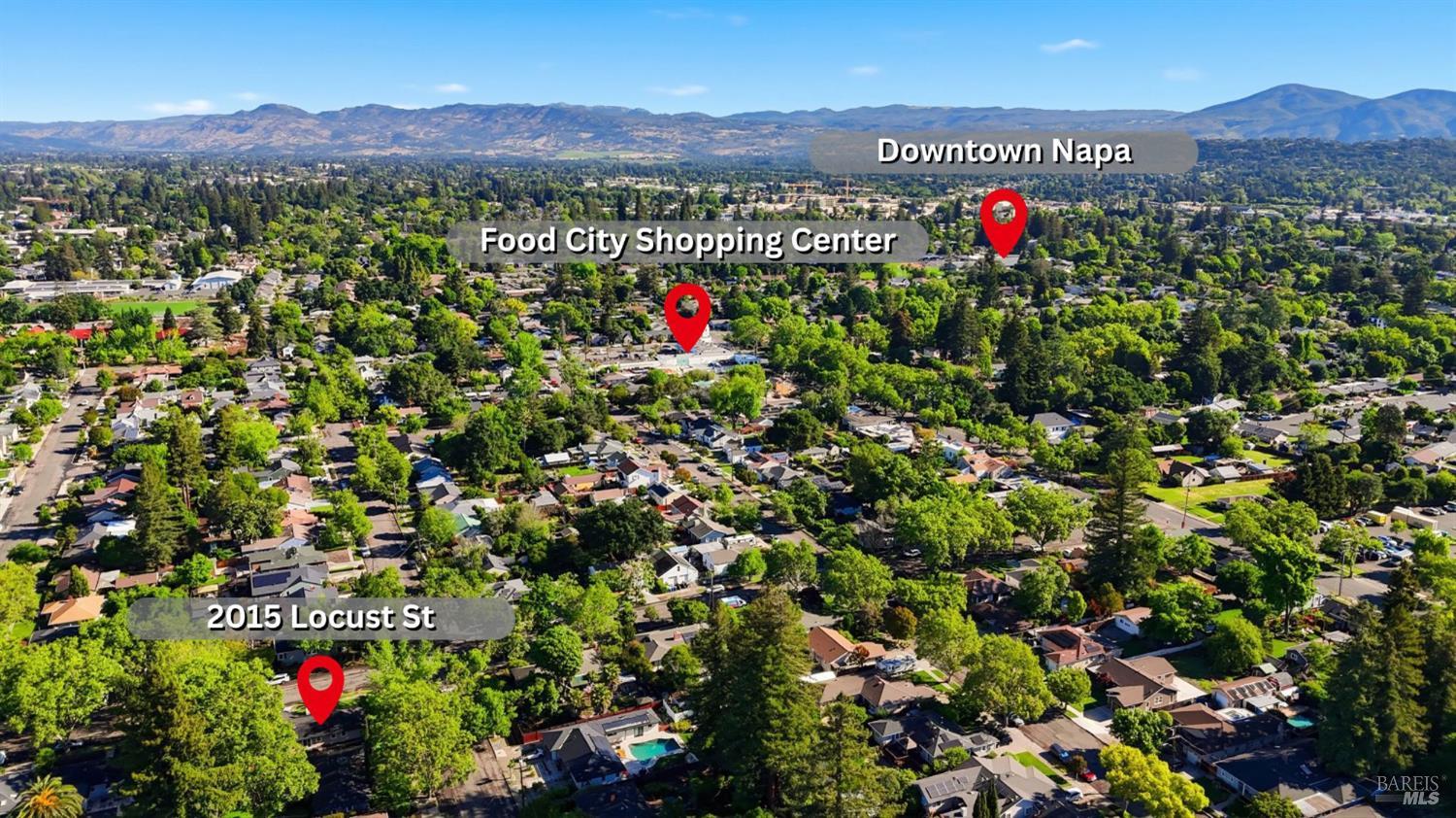 2015 Locust Street Napa, CA 94559 - Photo 54 of 54 a view of a lush green hillside and a houses