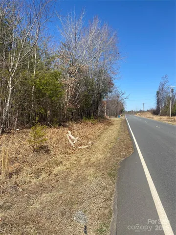 a view of a yard with trees