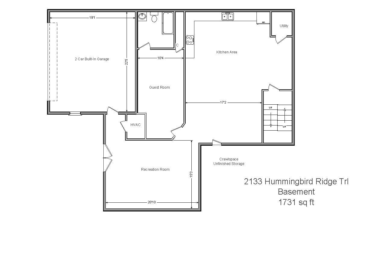 2133 Hummingbird Ridge Trail Montvale, VA 24122 - Photo 75 of 75 floor plan bsmt