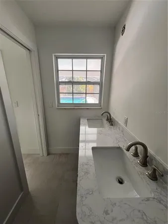 a view of a livingroom with a window