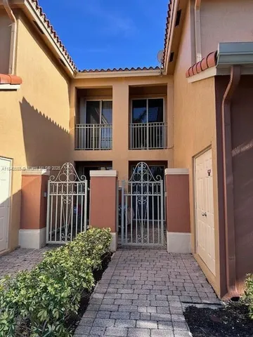 a view of front door of house